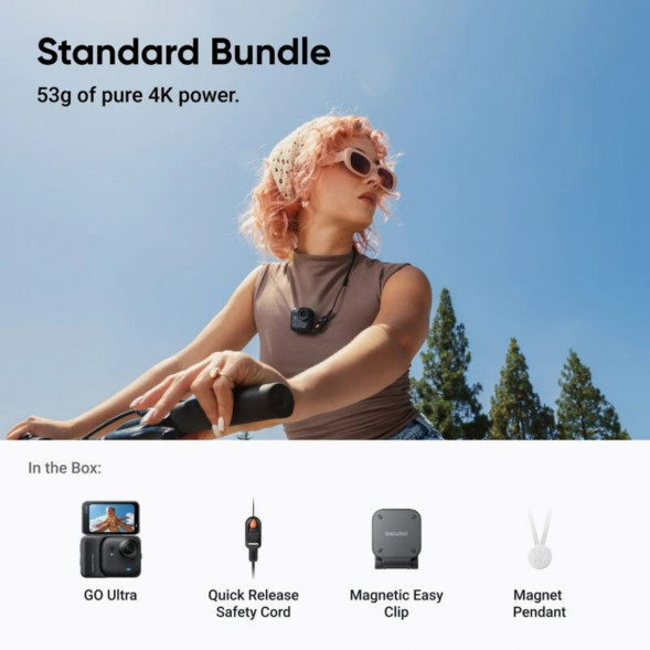 Экшн-камера Insta360 GO Ultra Standard Bundle, Black в Симферополе