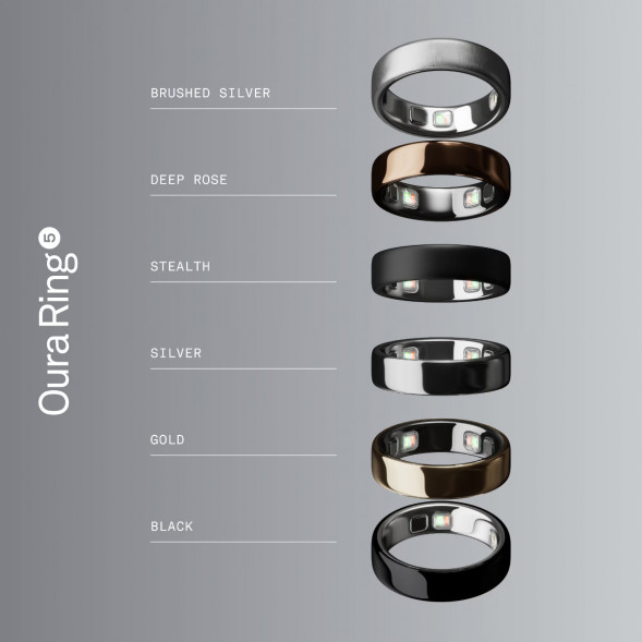 Умное кольцо Oura Ring 5 (размер 7), матовое серебро/Brushed Silver в Симферополе