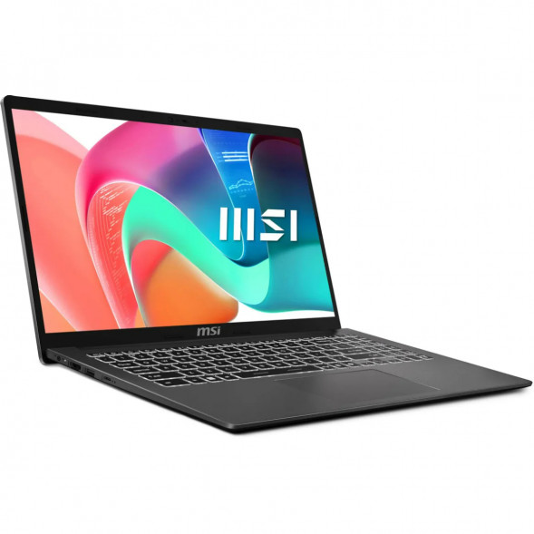 Ноутбук MSI Modern 15 F1MXG-1280RU (15.6&amp;quot;, IPS, Intel Core 7 150U, 10 ядер, 16 ГБ DDR5, SSD 512 ГБ, Intel Iris Xe Graphics, Windows 11), чёрный в Симферополе