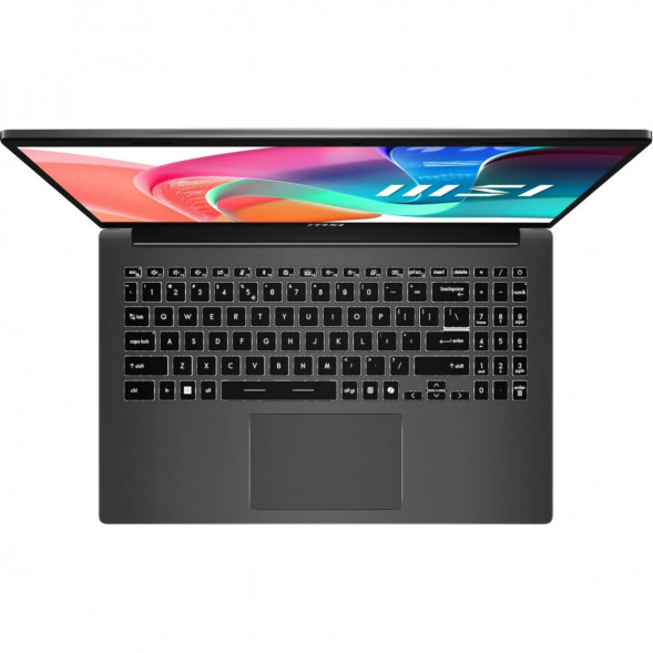 Ноутбук MSI Modern 15 F1MXG-1281RU (15.6&amp;quot;, IPS, Intel Core 5 120U, 10 ядер, 16 ГБ DDR5, SSD 512 ГБ, Intel Iris Xe Graphics, Windows 11), чёрный в Симферополе