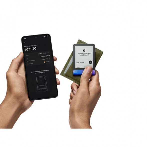 Аппаратный криптокошелек Ledger Flex+Recovery Key, Neptune Blue в Симферополе