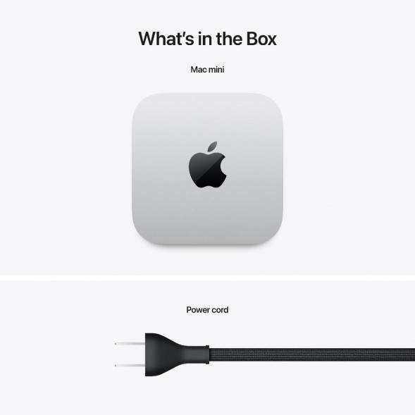 Компьютер Apple Mac mini M4 2024 (MU9E3) (10 Core GPU, 16ГБ, 512ГБ SSD, Apple, macOS), серебристый в Симферополе