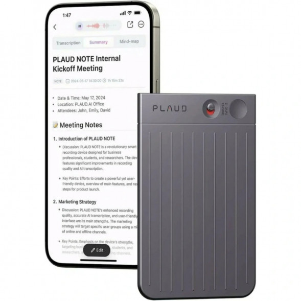 Диктофон Plaud Note NB-100 ChatGPT 64ГБ, Black в Симферополе