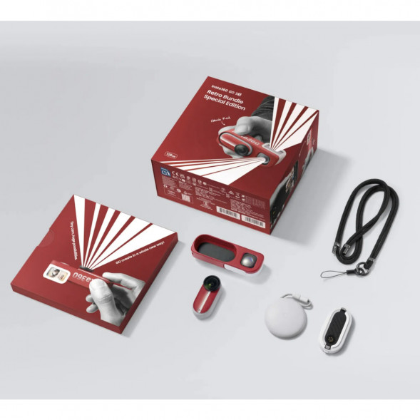 Экшн-камера Insta360 Go 3S Retro Bundle Special Edition 128ГБ, Red в Симферополе