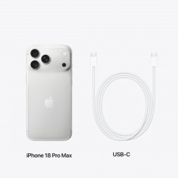 Смартфон Apple iPhone 18 Pro Max 1TB (eSIM), Silver