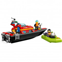 Конструктор LEGO City 60373 "Пожарно-спасательная лодка", 144 деталей